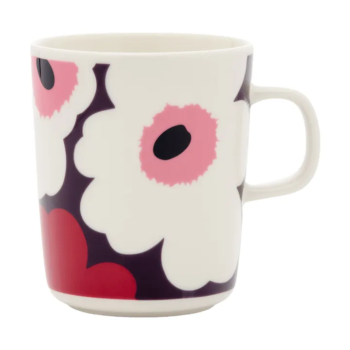 Tazza Unikko 25 cl - White-plum-cranberry-pink - Marimekko
