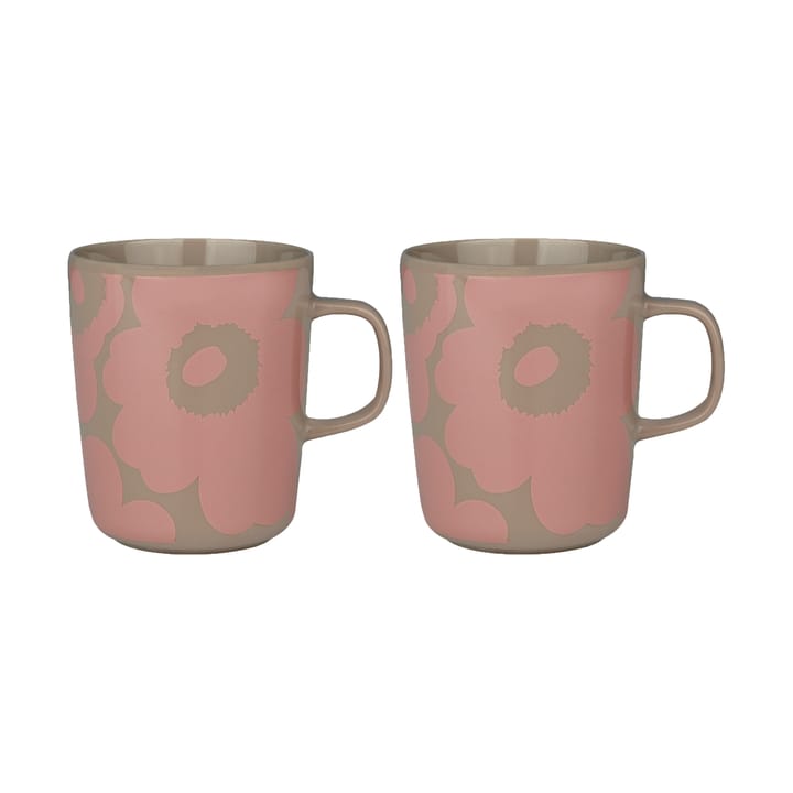 Tazza Unikko 2,5 dl confezione da 2, Terra-peach Marimekko