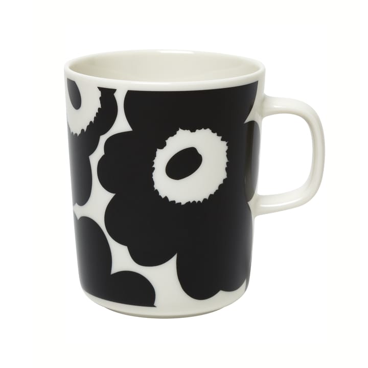 Tazza Unikko da 25 cl - bianco-nero - Marimekko