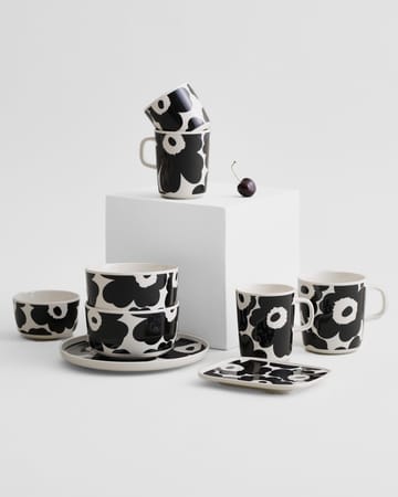 Tazza Unikko da 25 cl - bianco-nero - Marimekko