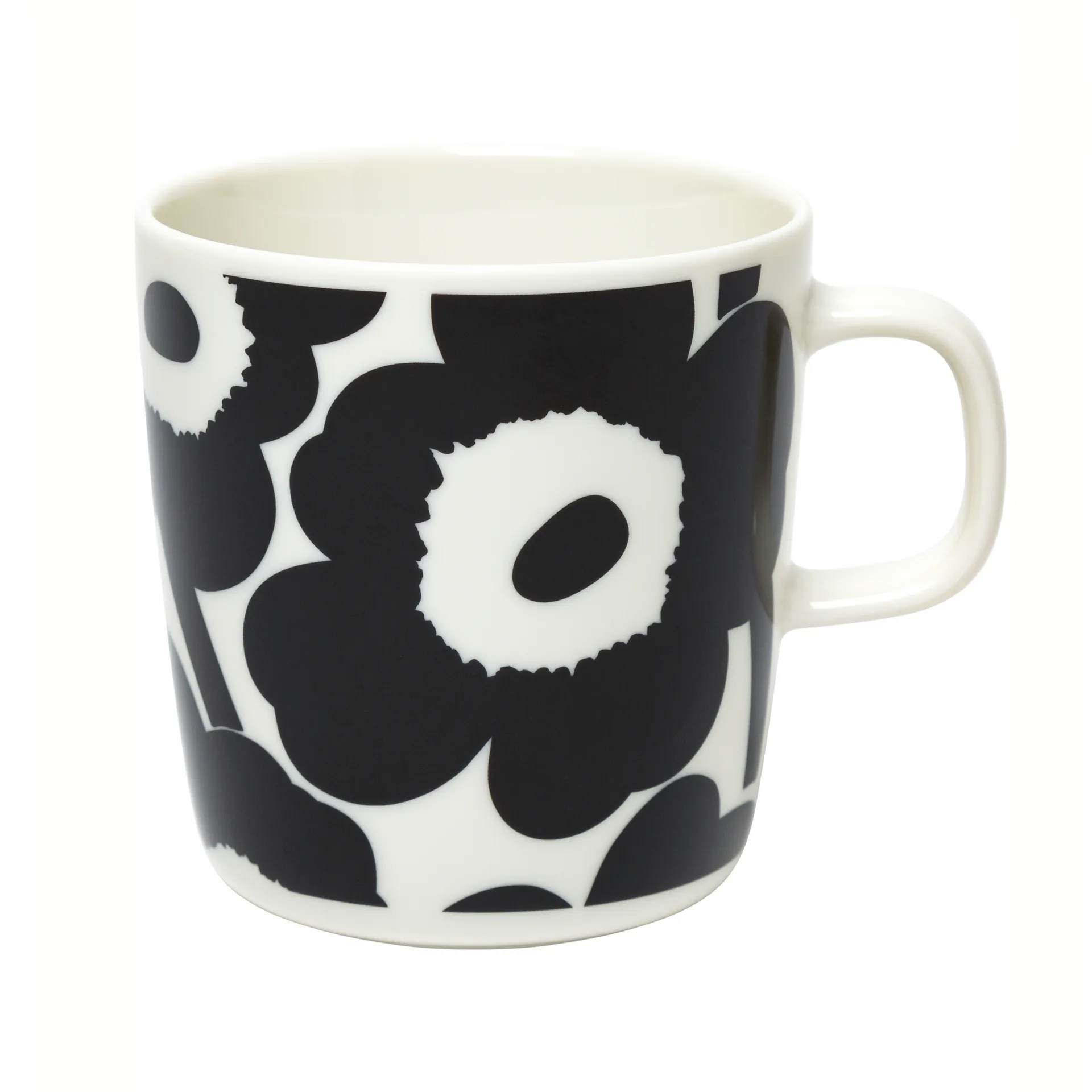 Tazza Unikko da 40 cl, bianco-nero Marimekko