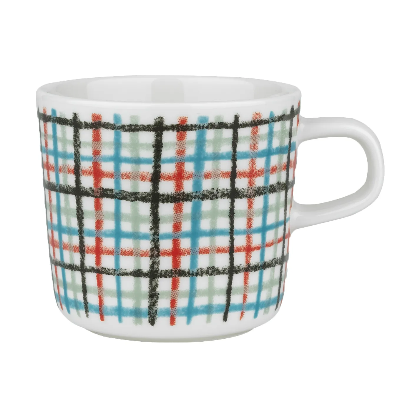 Tazza Urdimbre 2 dl, White-red-sage-petrol blue Marimekko