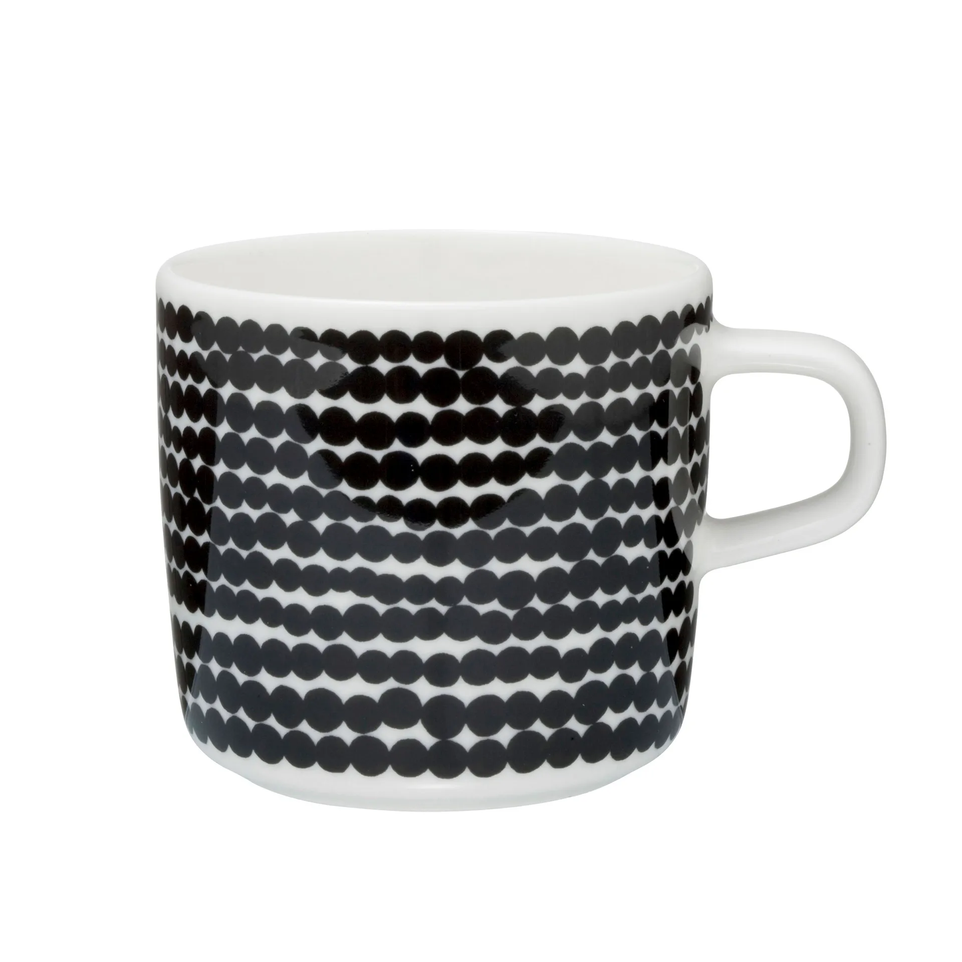Tazzina caffè Räsymatto 20 cl, nero-bianco Marimekko