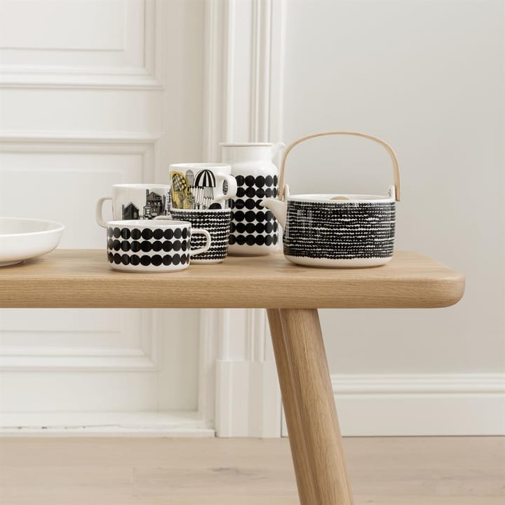 Teiera Räsymatto - nero-bianco - Marimekko