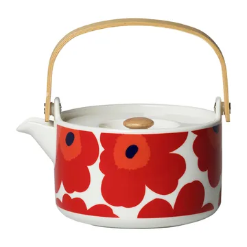 Teiera Unikko 0,7 l - Red-white - Marimekko