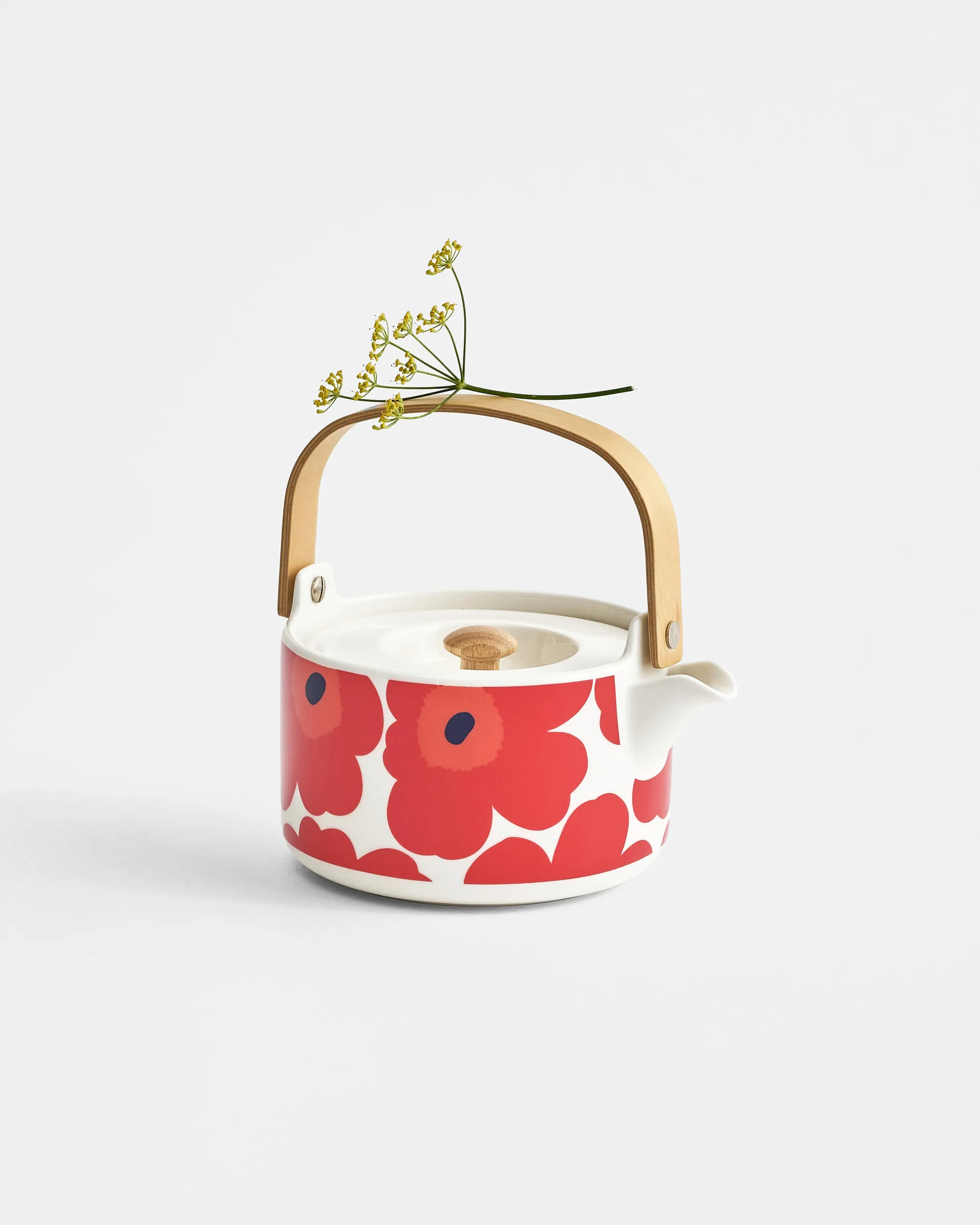 Teiera Unikko 0,7 l, Red-white Marimekko