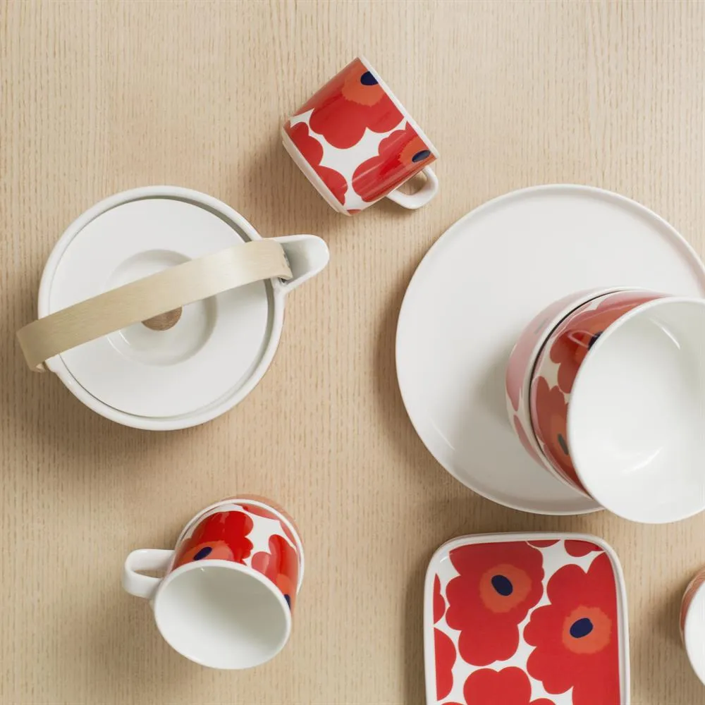 Teiera Unikko 0,7 l, Red-white Marimekko