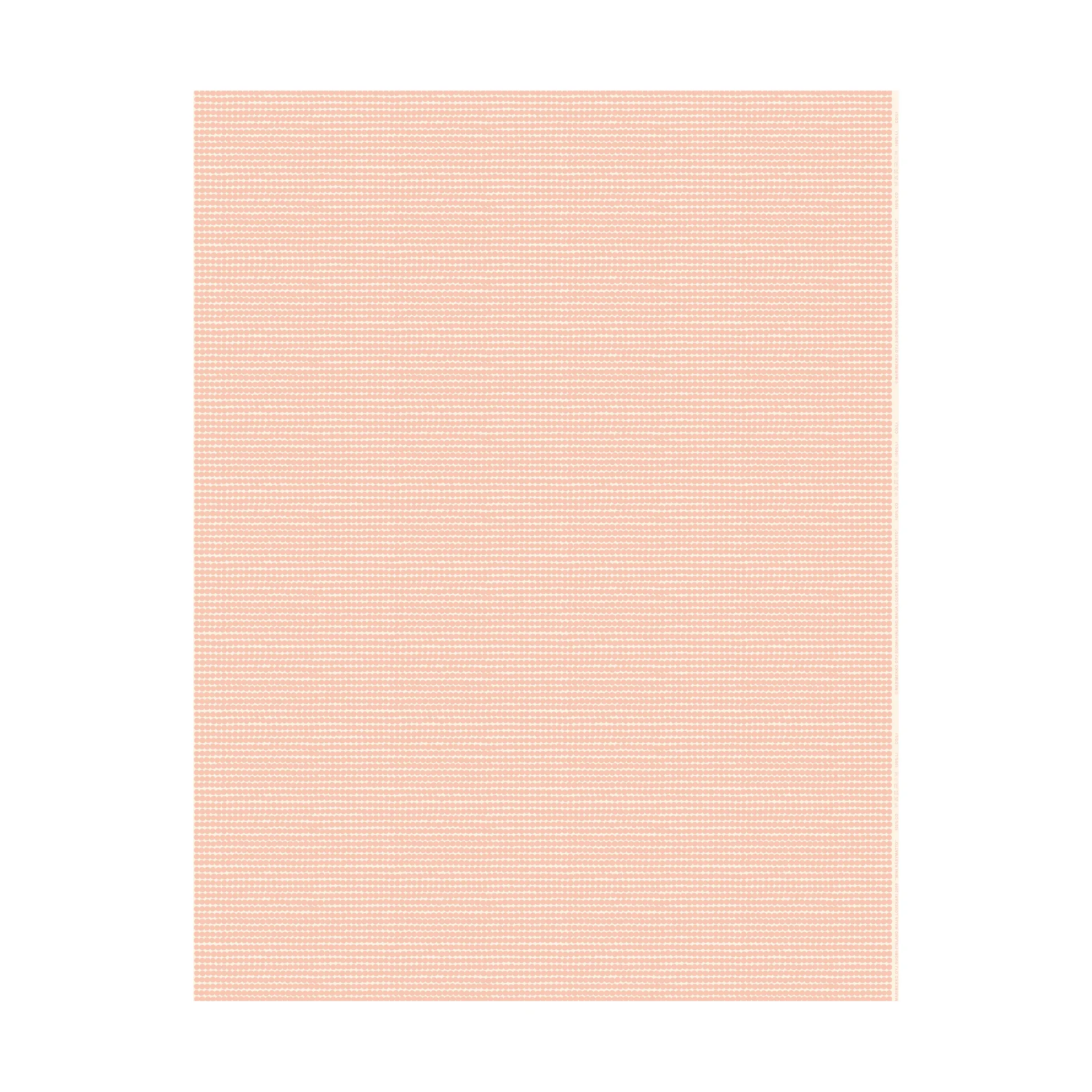 Tela cerata Mini Räsymatto, Cotton-peach Marimekko
