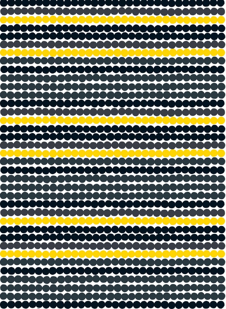 Tela cerata Räsymatto - Grigio-nero-giallo - Marimekko