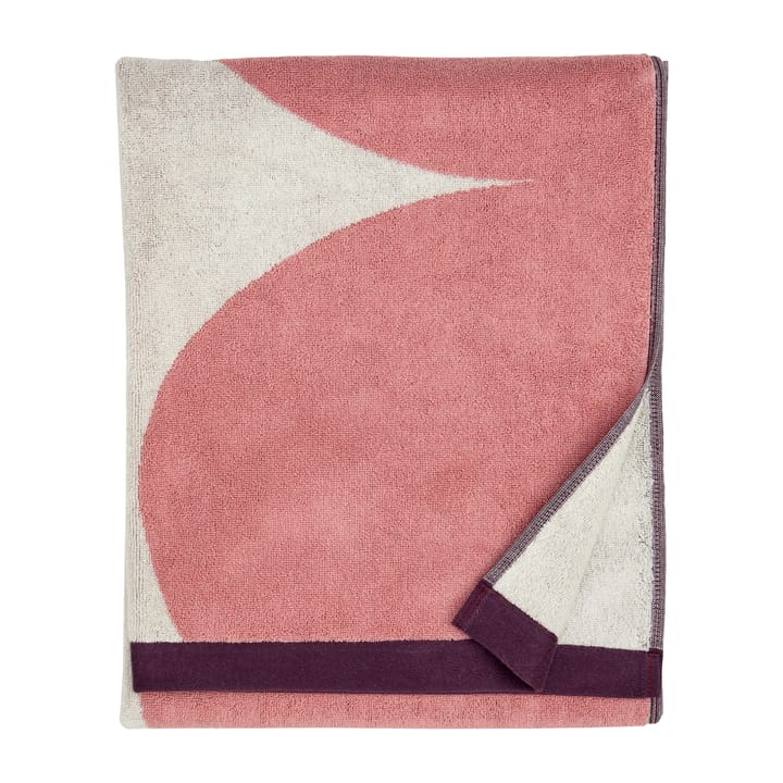 Telo da bagno Härkä 150x70 cm, bianco-rosa-rosso Marimekko