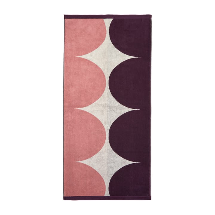 Telo da bagno Härkä 150x70 cm, bianco-rosa-rosso Marimekko