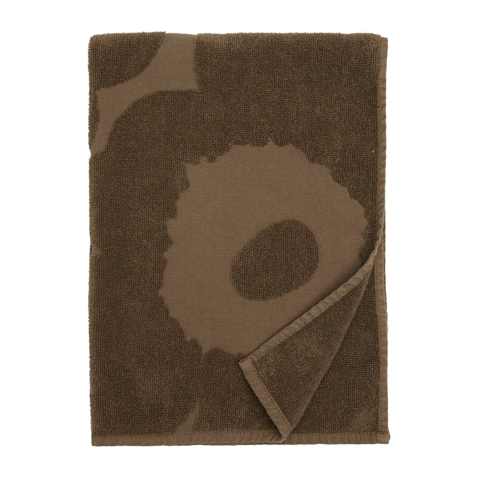 Telo da bagno Unikko 47x70 cm, dark sand Marimekko