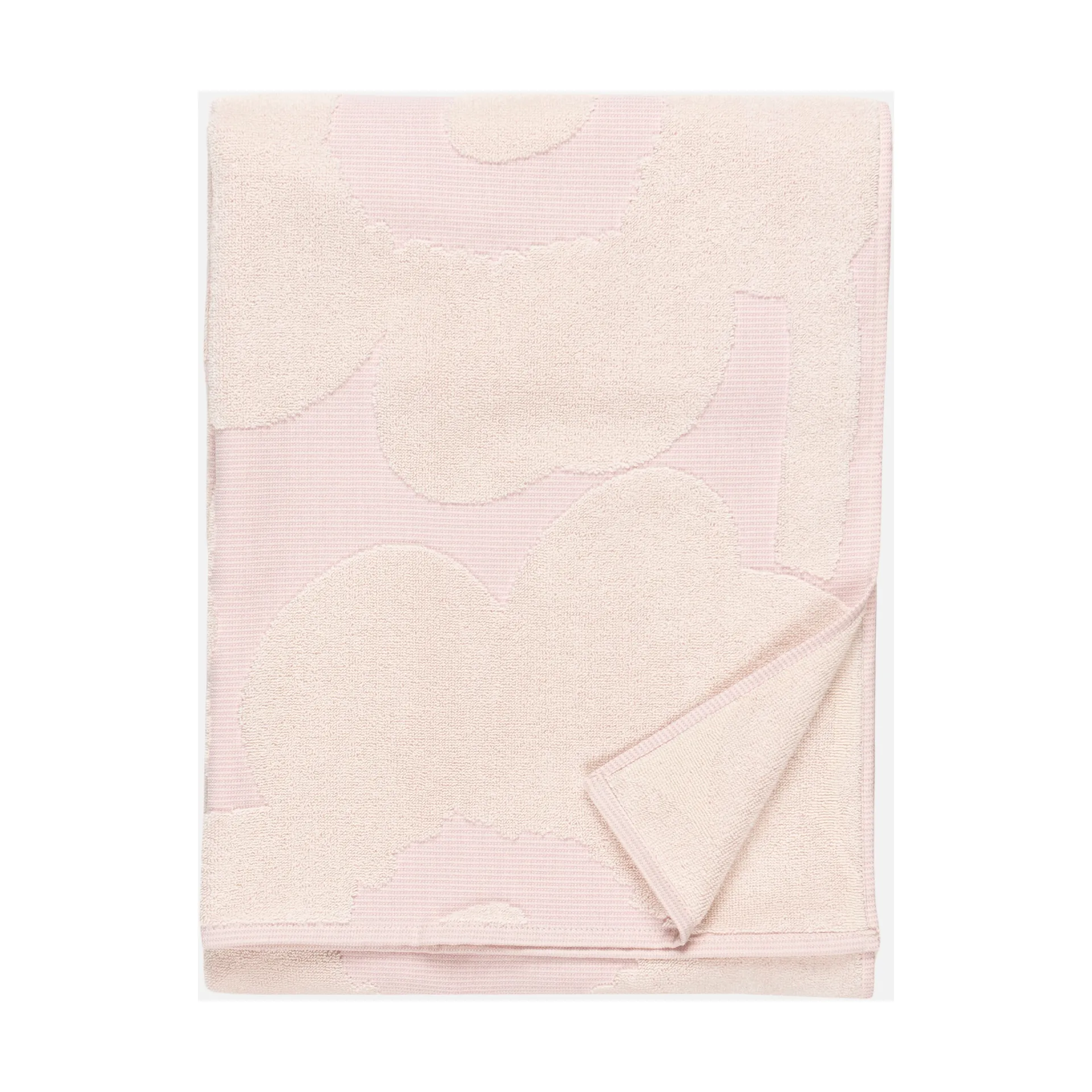 Telo da bagno Unikko 70x150 cm, Bianco-rosa chiaro Marimekko