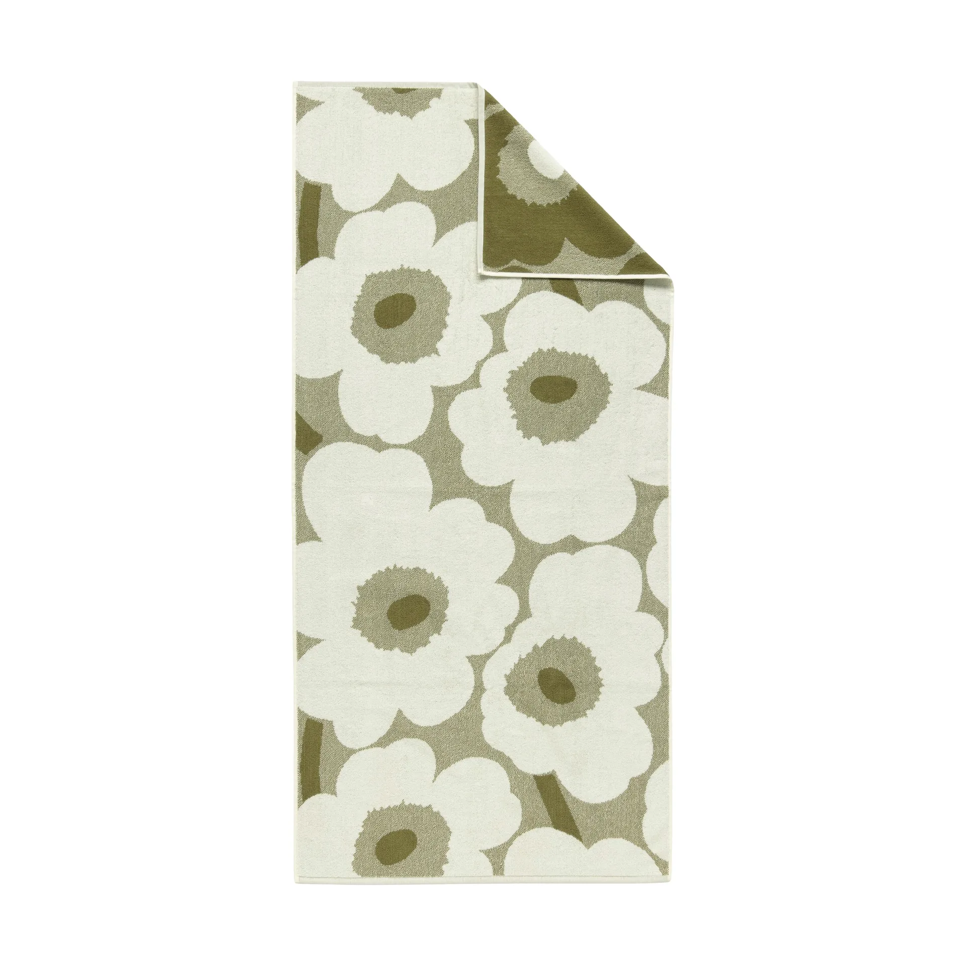 Telo da bagno Unikko 70x150 cm, Green umber-cream Marimekko