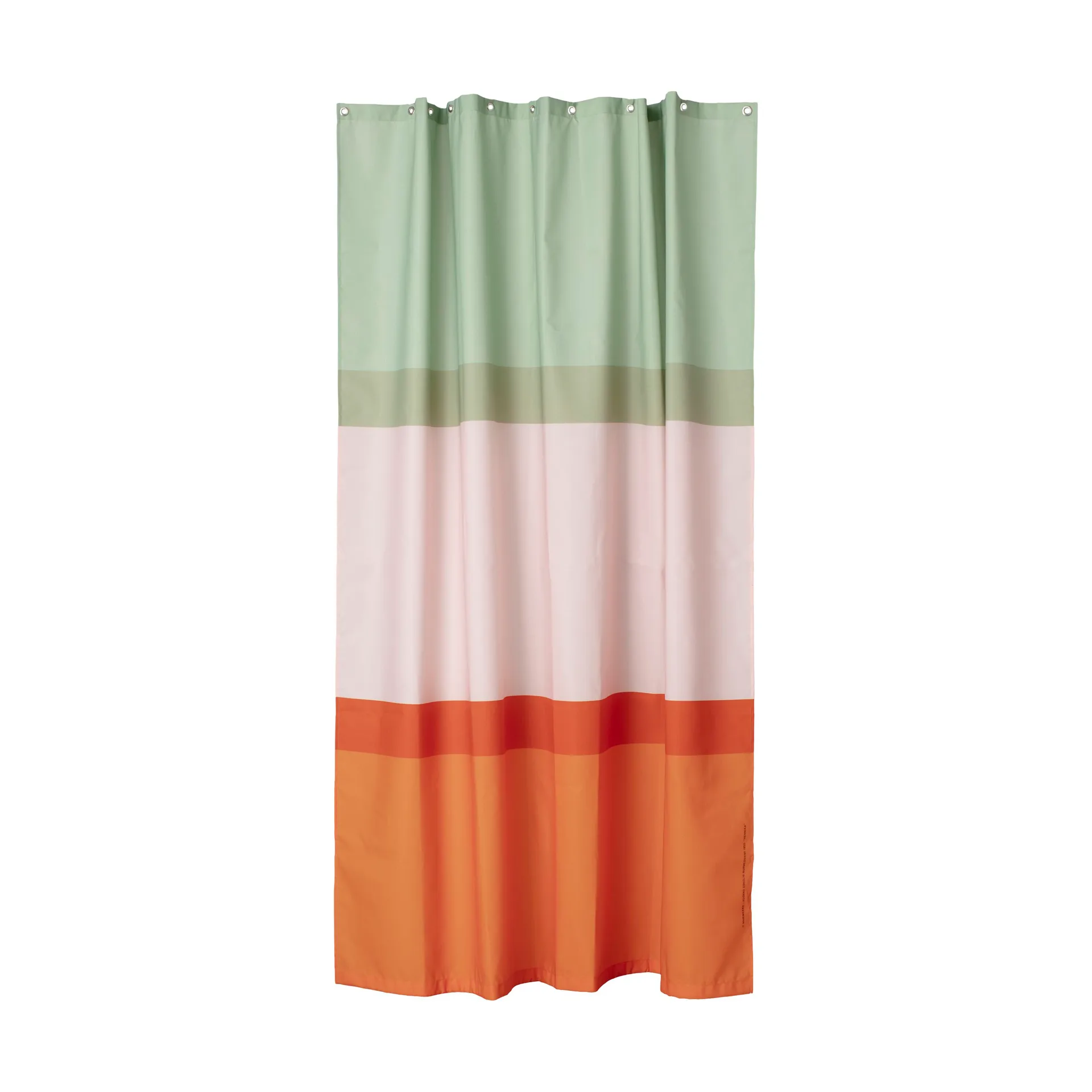 Tenda da doccia Hennika 180x200 cm, Orange-rosa chiaro-salvia Marimekko