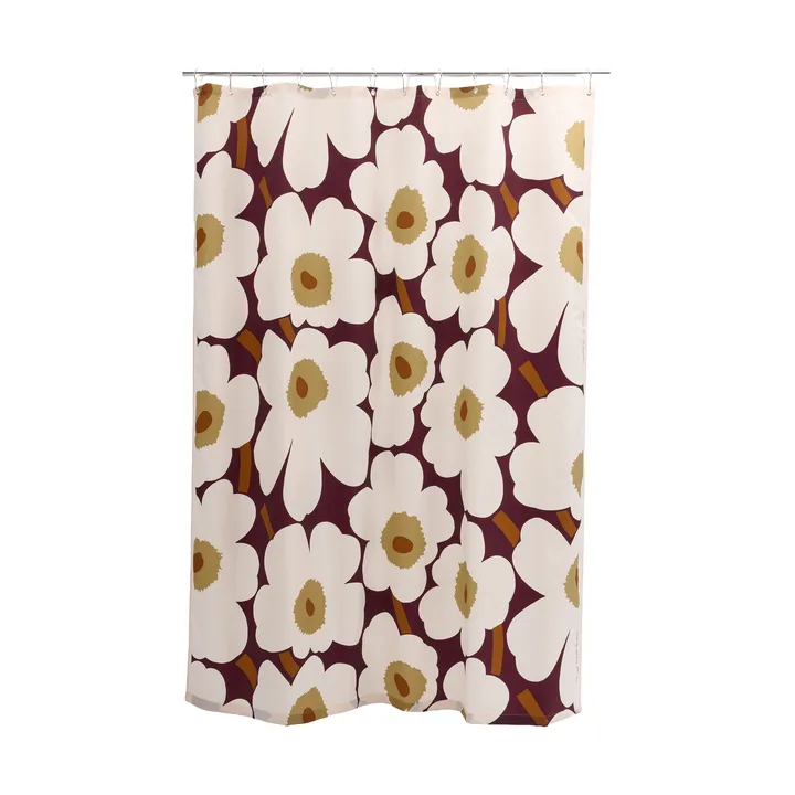 Tenda doccia Marimekko Unikko - Plum-pink-elmwood-toffee - Marimekko