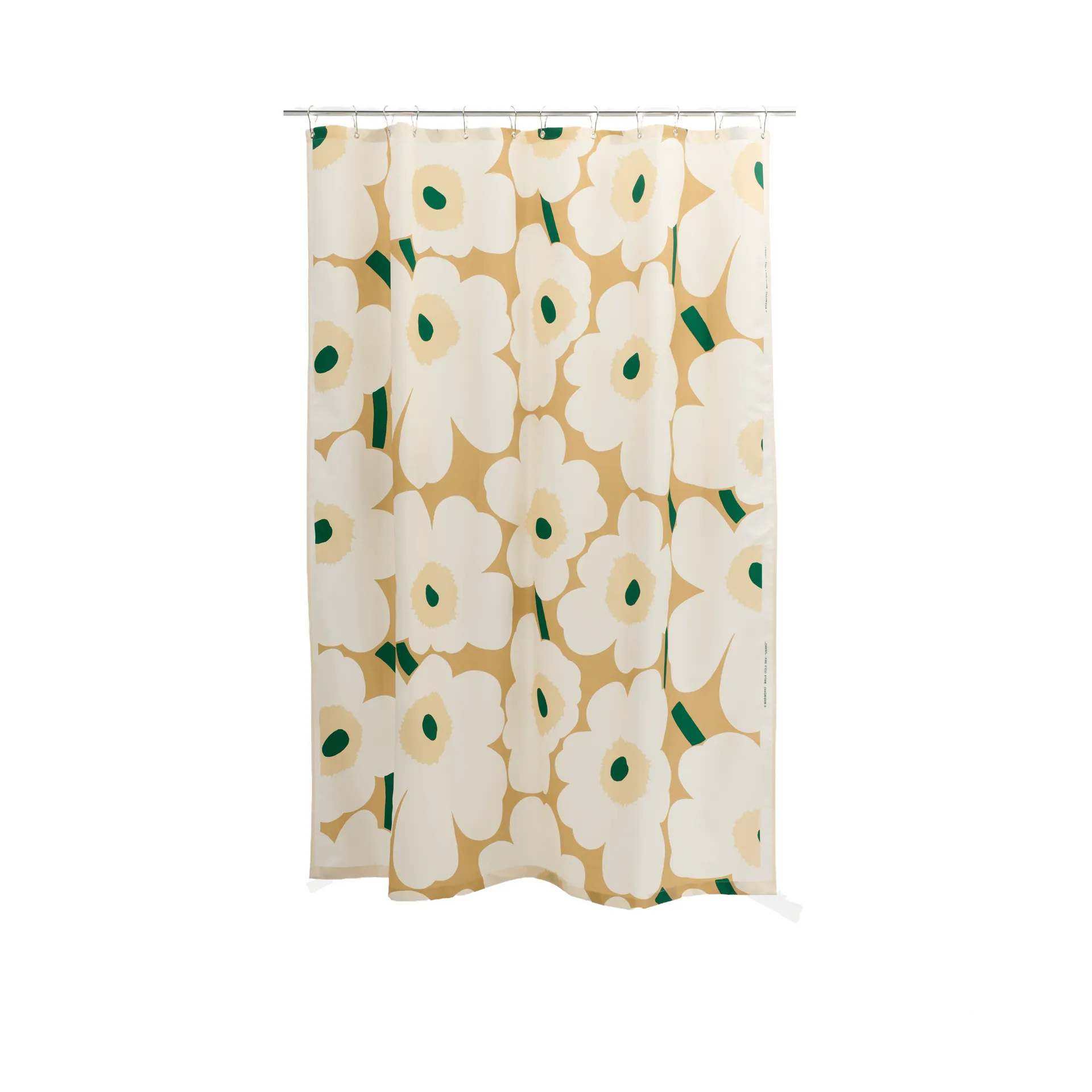 Tenda doccia Marimekko Unikko, Sand-off white-hay-emerald Marimekko