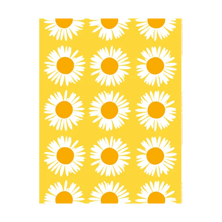 Tessuto Auringonkukka - Giallo, lino - Marimekko