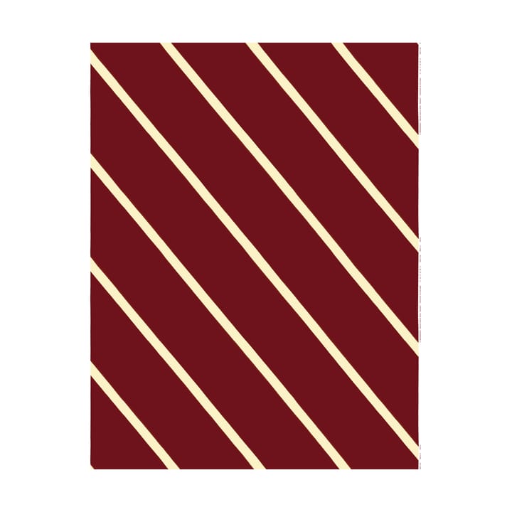 Tessuto in cotone Basso  - Bordeaux-crema - Marimekko
