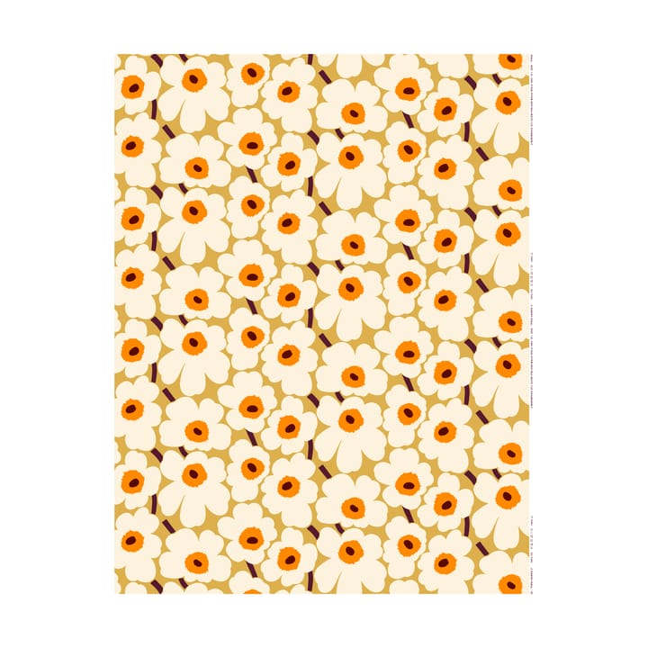Tessuto in cotone Pieni Unikko - Beige - Marimekko
