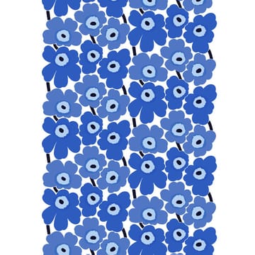 Tessuto in cotone Pieni Unikko - bianco-blu - Marimekko