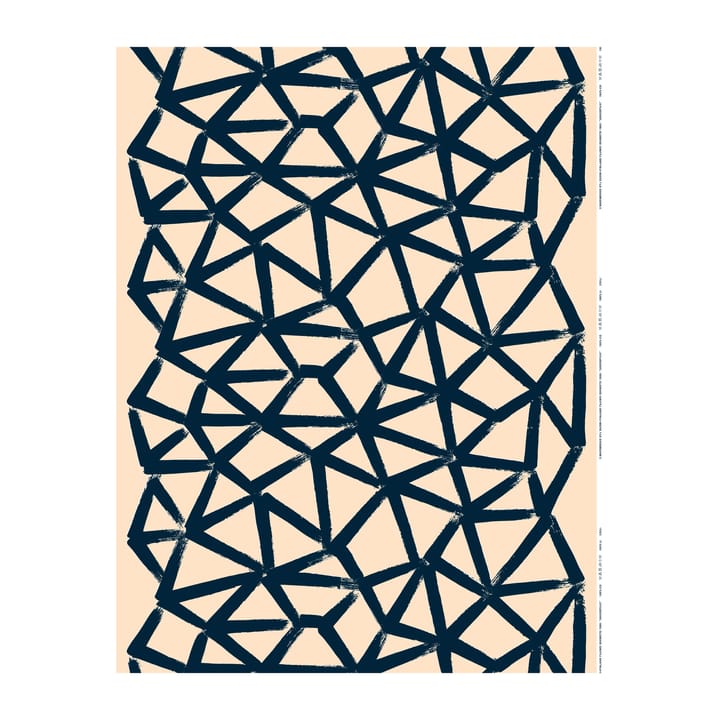 Tessuto in cotone Ukkospilvi, Pesca, blu scuro Marimekko