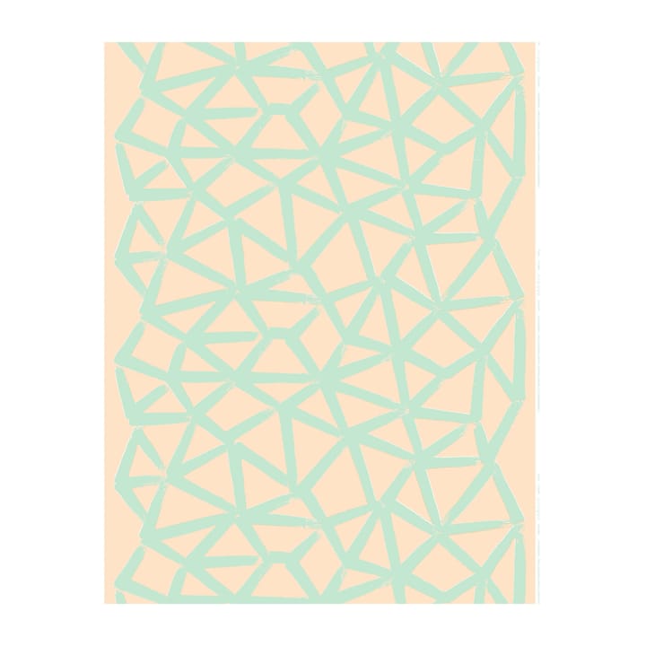 Tessuto in lino Ukkospilvi, Pesca, verde menta Marimekko