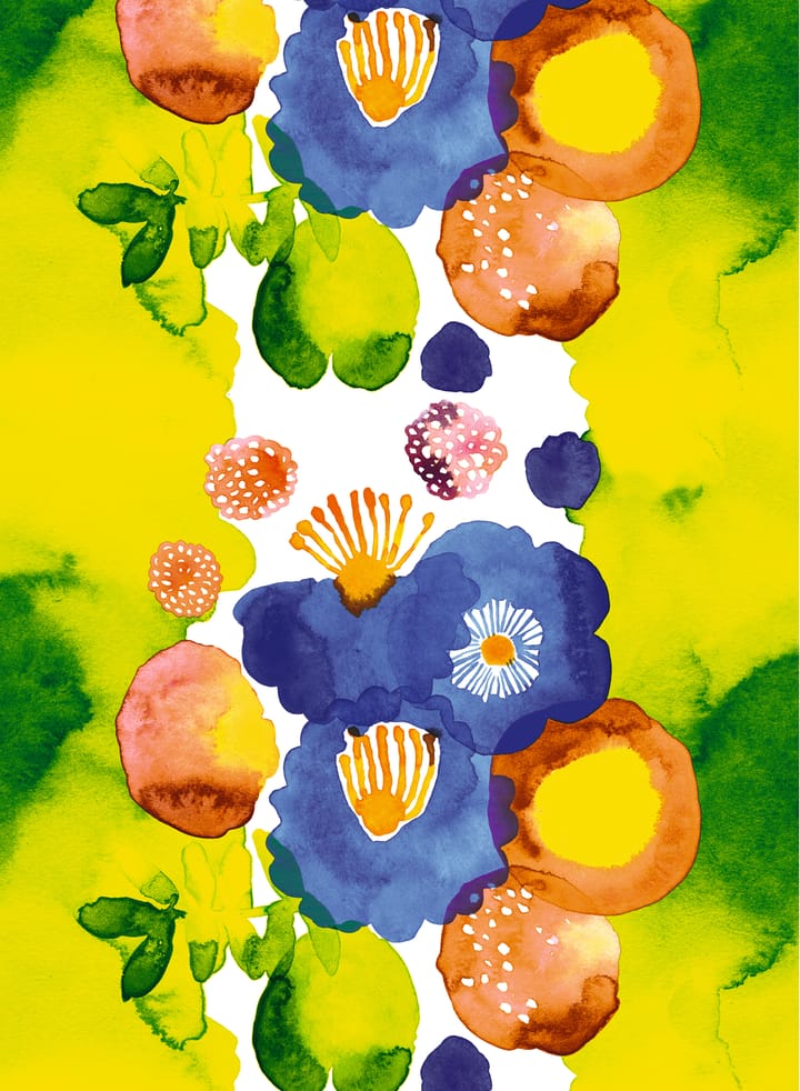 Tessuto Juhannustaika , giallo Marimekko