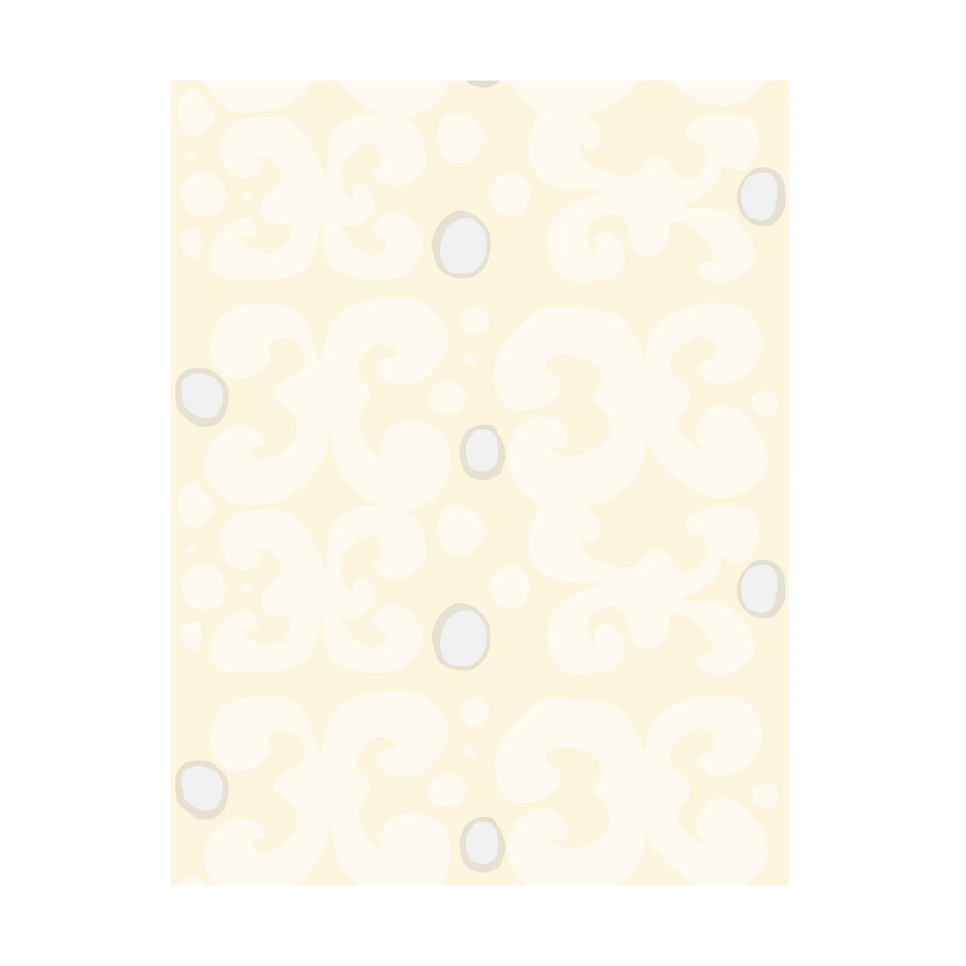 Tessuto Keidas, Chalk-natural white-silver grey-sateen Marimekko