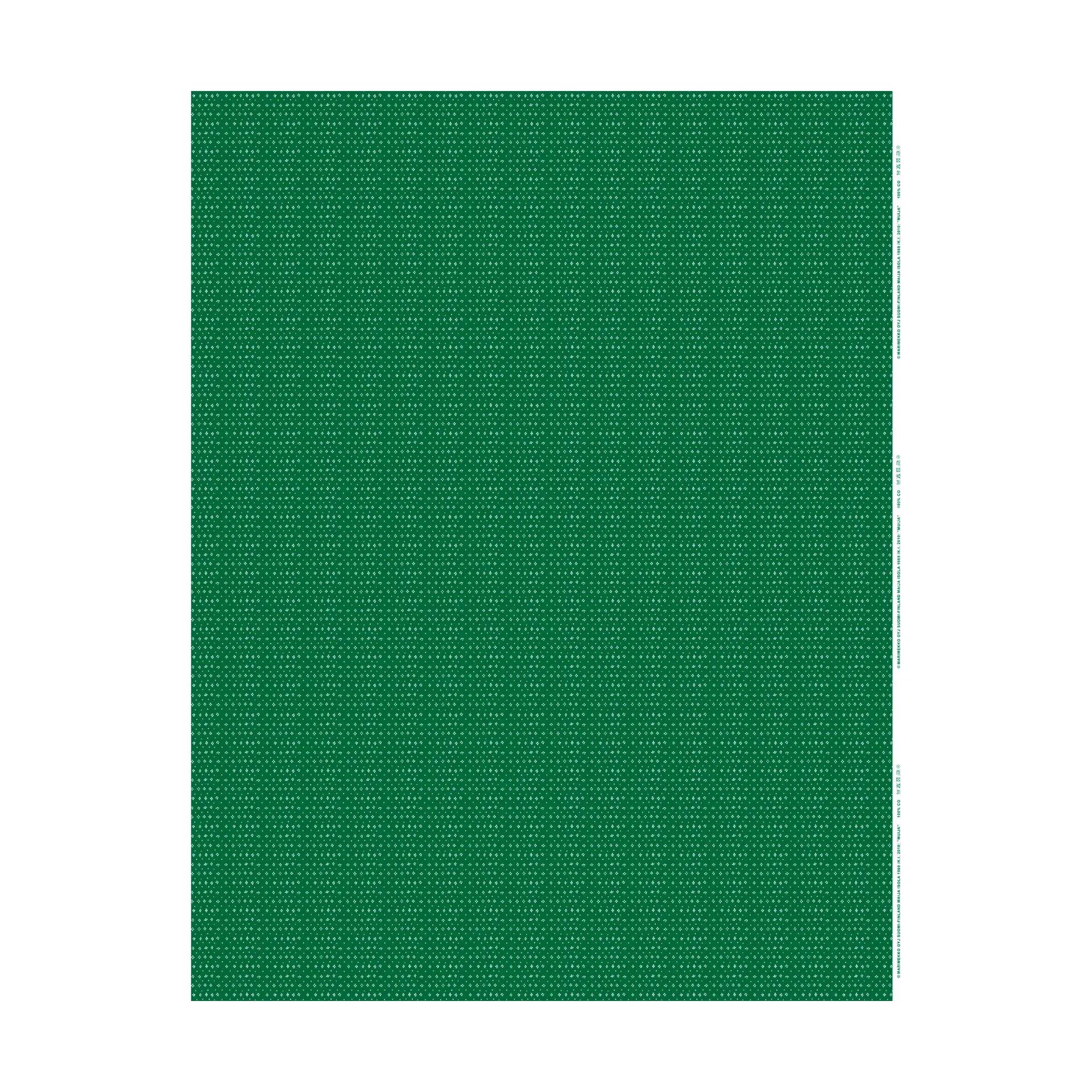 Tessuto Muija cotone-lino, Verde Marimekko