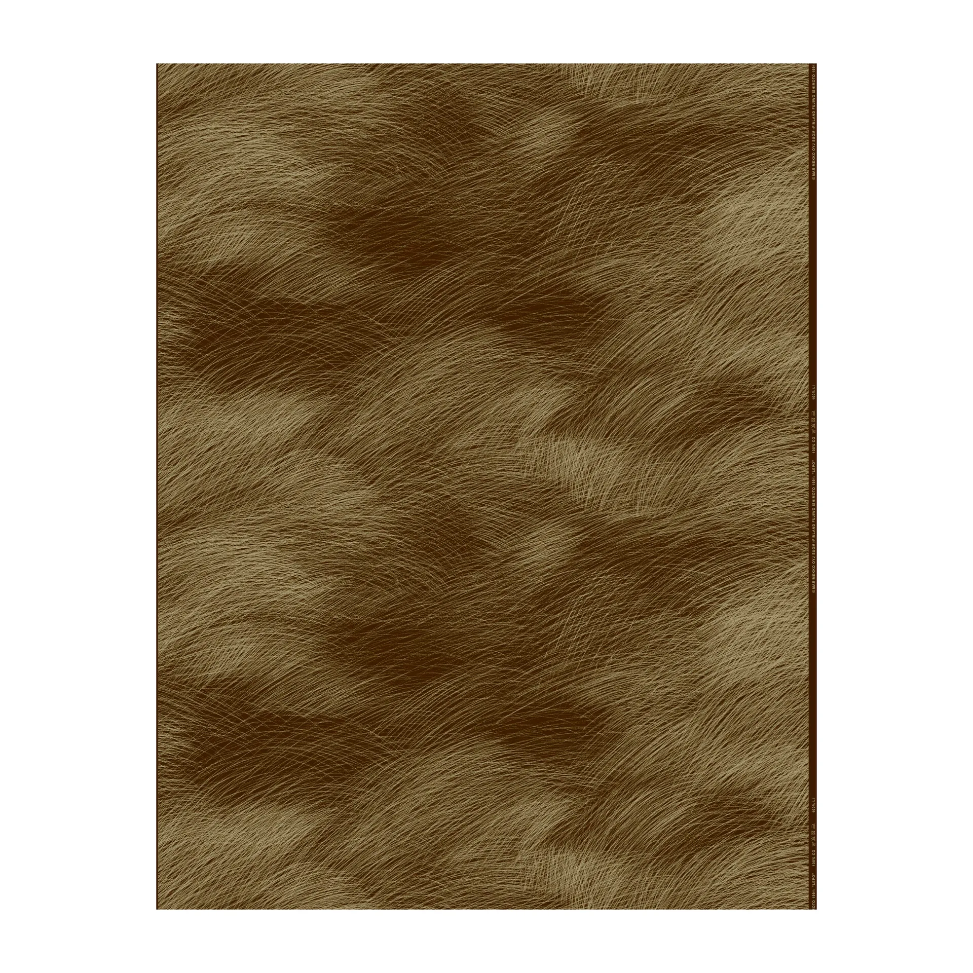 Tessuto raso Lepo, Marrone scuro-oro Marimekko