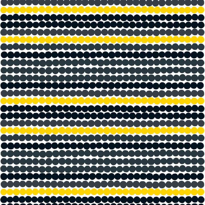 Tessuto Räsymatto - giallo-nevo - Marimekko