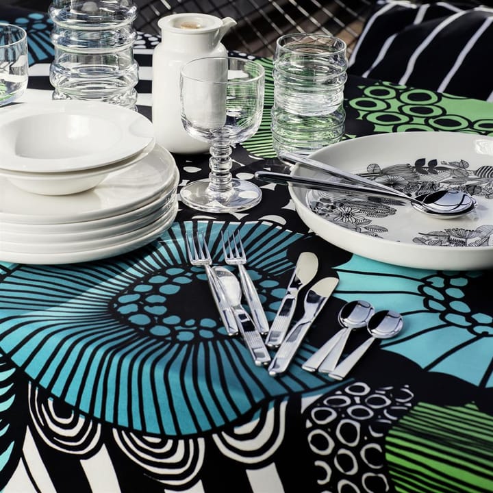 Tessuto Siirtolapuutarha - blu-verde - Marimekko