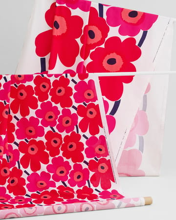 Tessuto Unikko - rosso - Marimekko