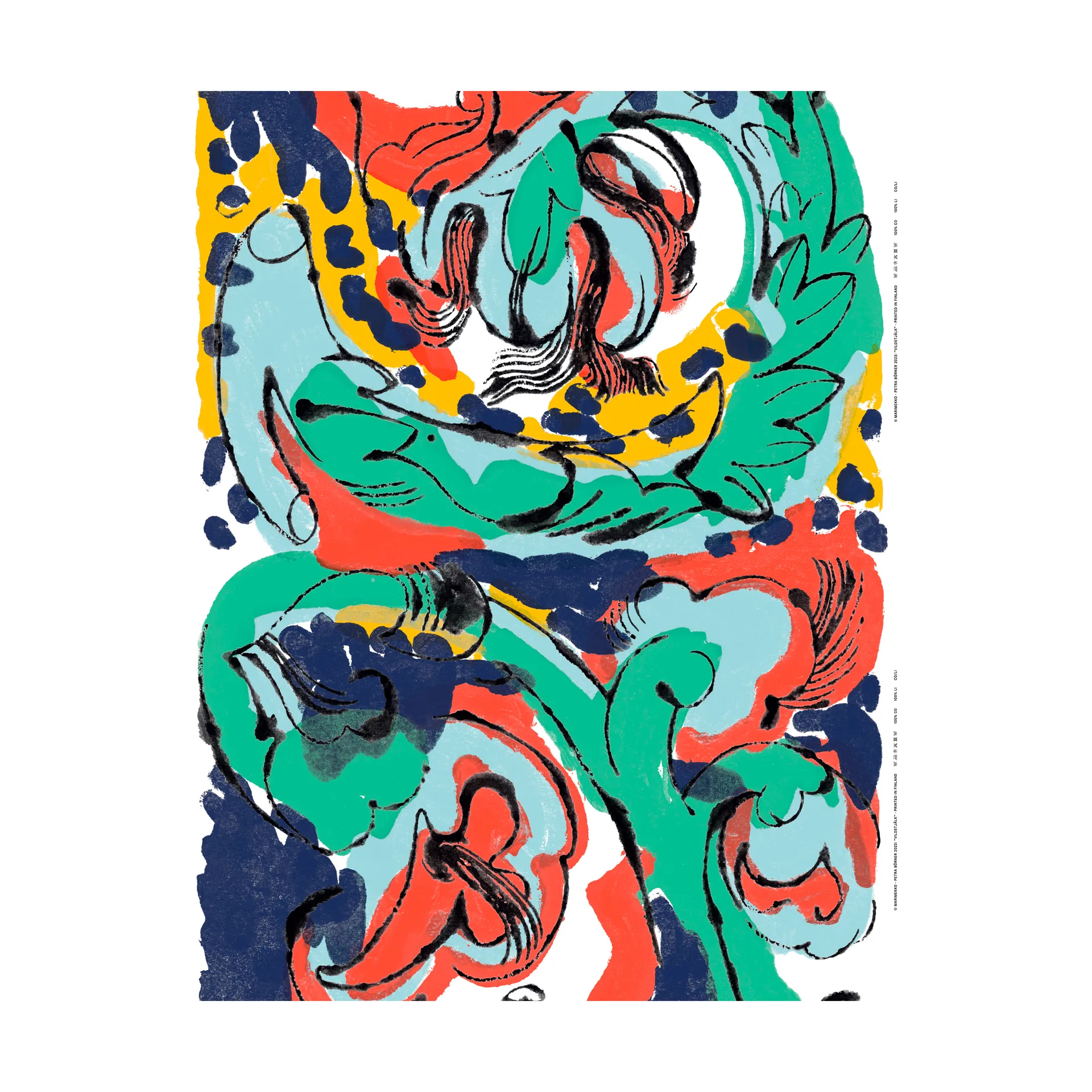 Tessuto Vildstjälk, Multi Marimekko