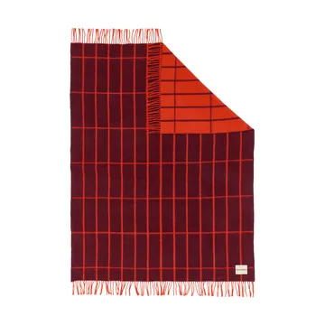 Tiiliskivi plaid - Plum-orange red - Marimekko