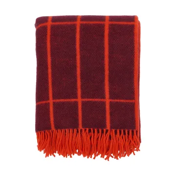 Tiiliskivi plaid - Plum-orange red - Marimekko