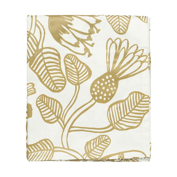 Tovaglia Tiara 135x250 cm - Bianco-oro - Marimekko