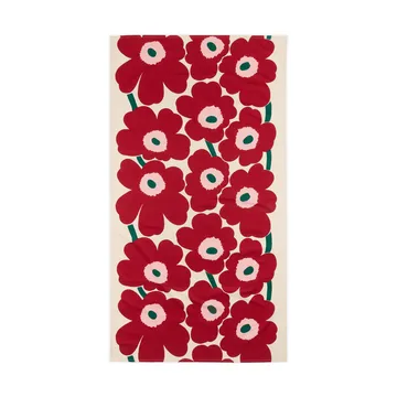 Tovaglia Unikko - Off white-cranberry-rose, 135x250 cm - Marimekko
