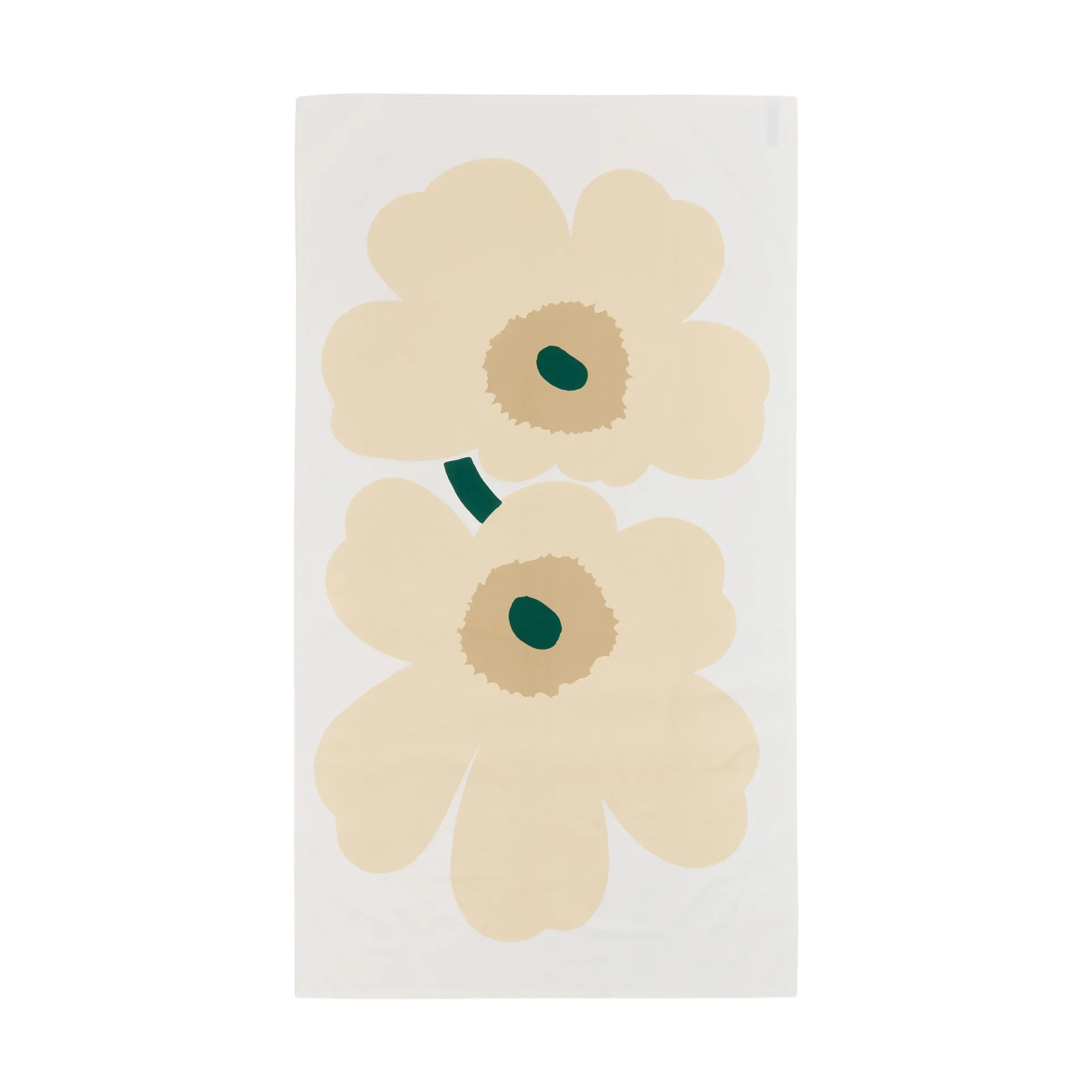 Tovaglia Unikko, White-hay-sand-emerald Marimekko