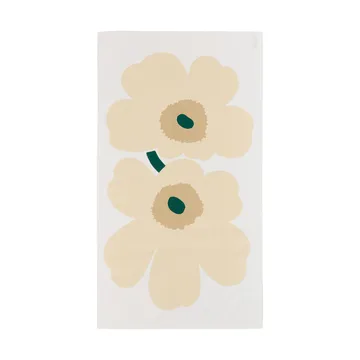 Tovaglia Unikko - White-hay-sand-emerald - Marimekko