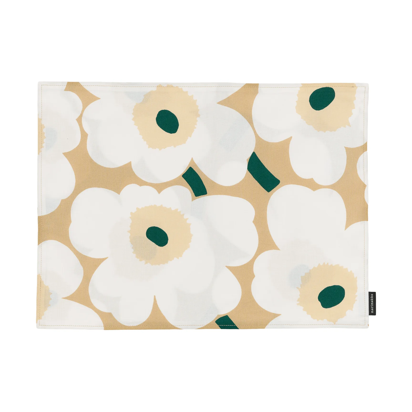 Tovaglietta acrilica Marimekko Pieni Unikko, Sand-white-hay-emerald Marimekko
