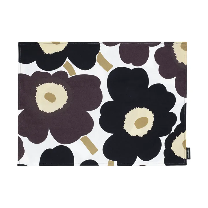 Tovaglietta acrilica Marimekko Pieni Unikko - White-dark grey-beige - Marimekko