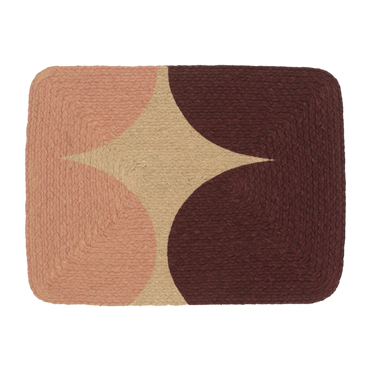 Tovaglietta Härkä in iuta, Jute-burgundy-peach Marimekko