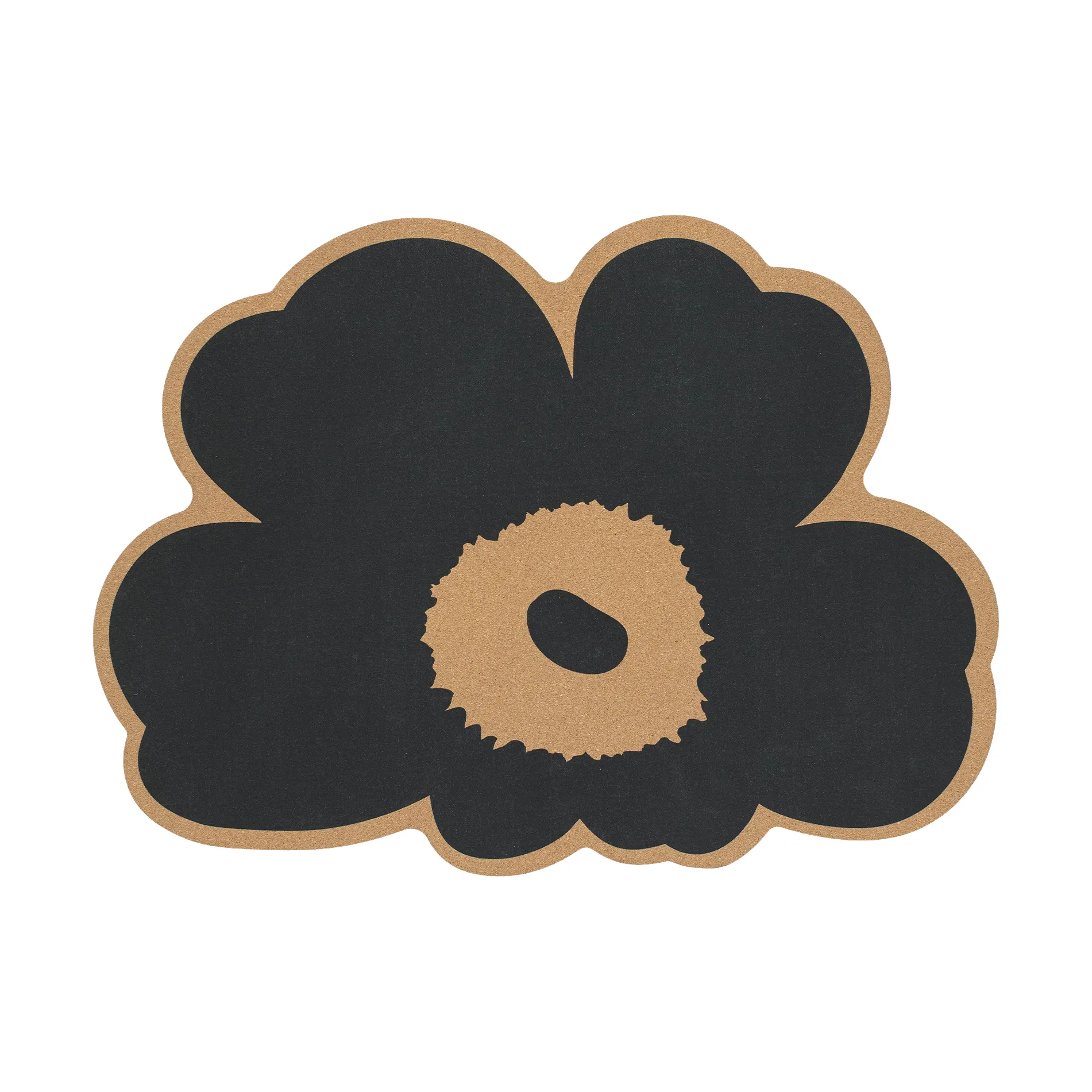 Tovaglietta sughero Marimekko Unikko, Cork-charcoal Marimekko