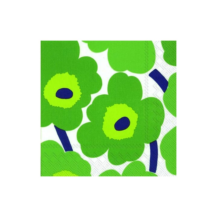 Tovaglioli Unikko 33x33 cm confezione da 20 - verde - Marimekko