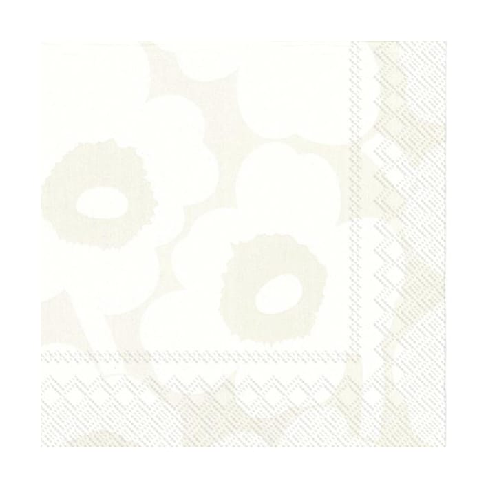 Tovaglioli Unikko 33x33 cm confezione da 20 - White-grey - Marimekko