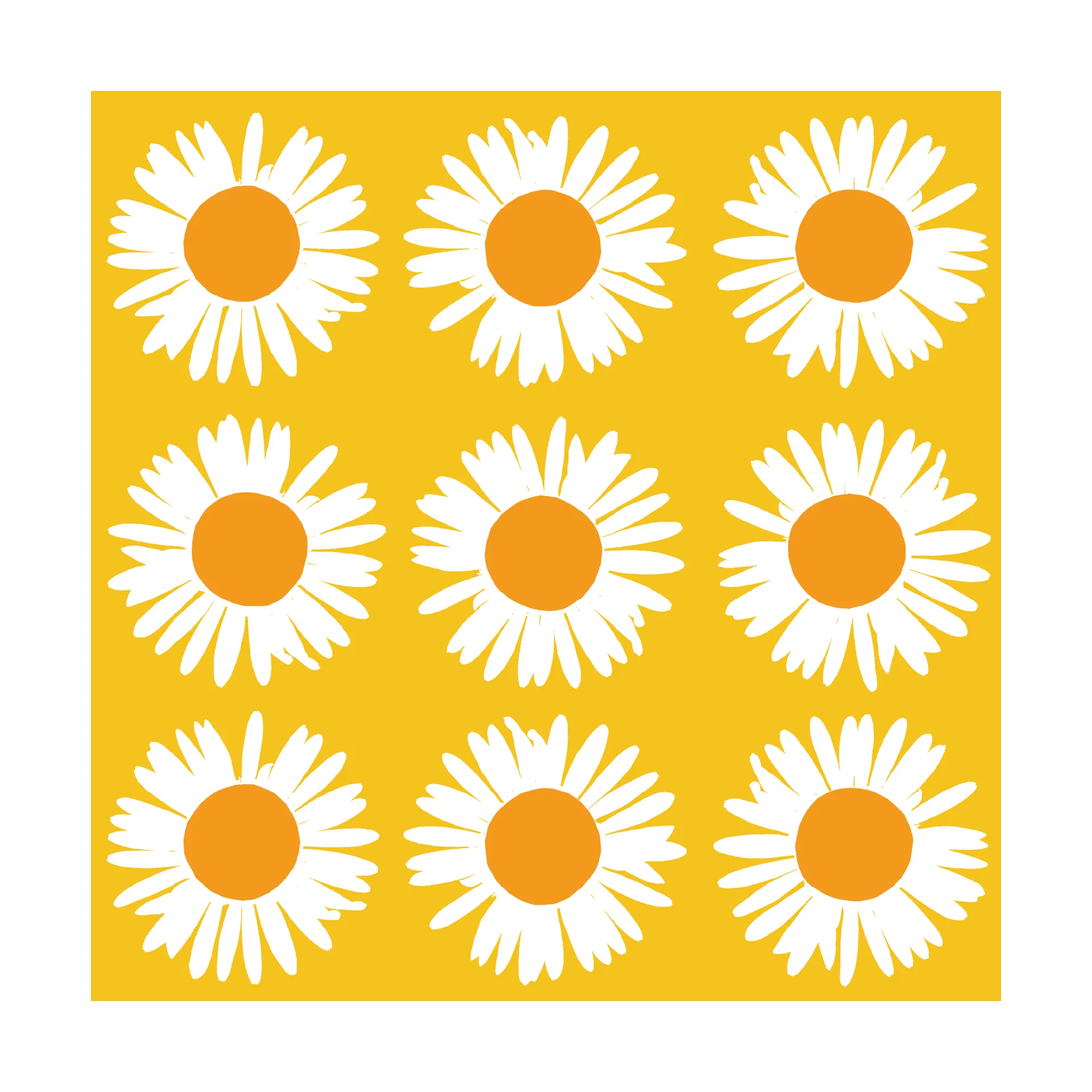 Tovagliolo Auringonkukka 33x33 cm confezione da 20, Giallo Marimekko