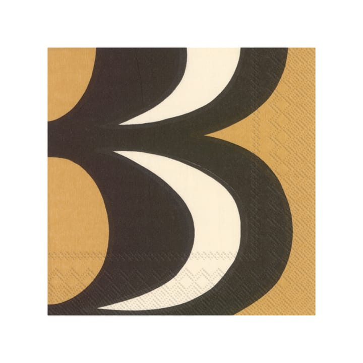 Tovagliolo Kaivo 33x33 cm confezione da 20 - Nero-crema - Marimekko