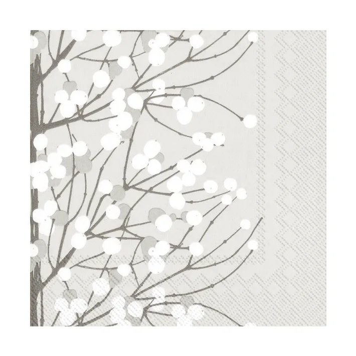 Tovagliolo Lumimarja 33x33 cm confezione da 20, Grigio Marimekko